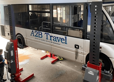 A2B Travel lifts capacity with Totalkare workshop equipment