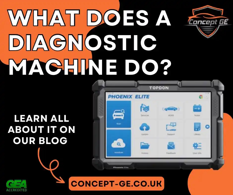 What does a car diagnostic machine do?