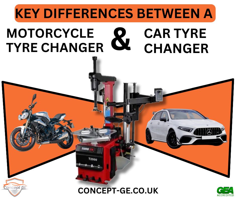 Car Tyre Changer vs Motorcycle Tyre Changer Differences